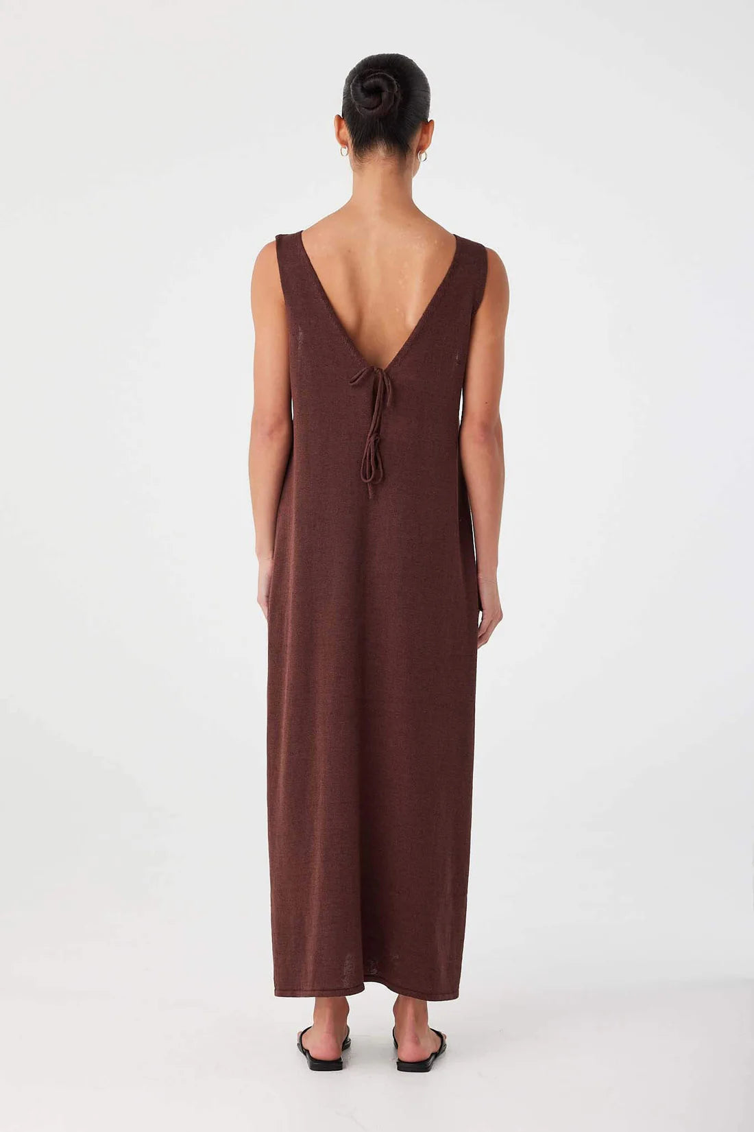 POPPY REVERSIBLE MAXI DRESS | CHOCOLATE