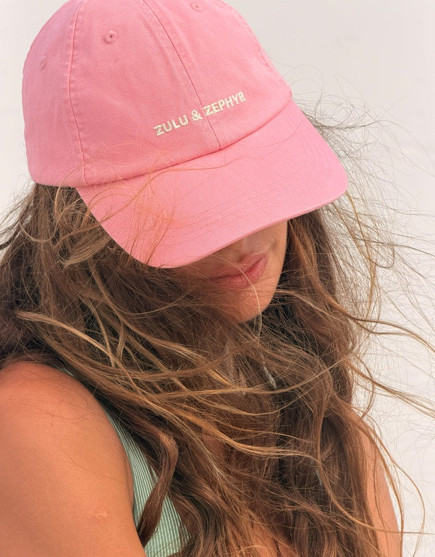 ZULU & ZEPHYR CANVAS CAP - PINK