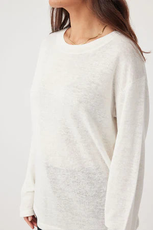 HUGO LONG SLEEVE TSHIRT | CREAM