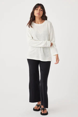 HUGO LONG SLEEVE TSHIRT | CREAM