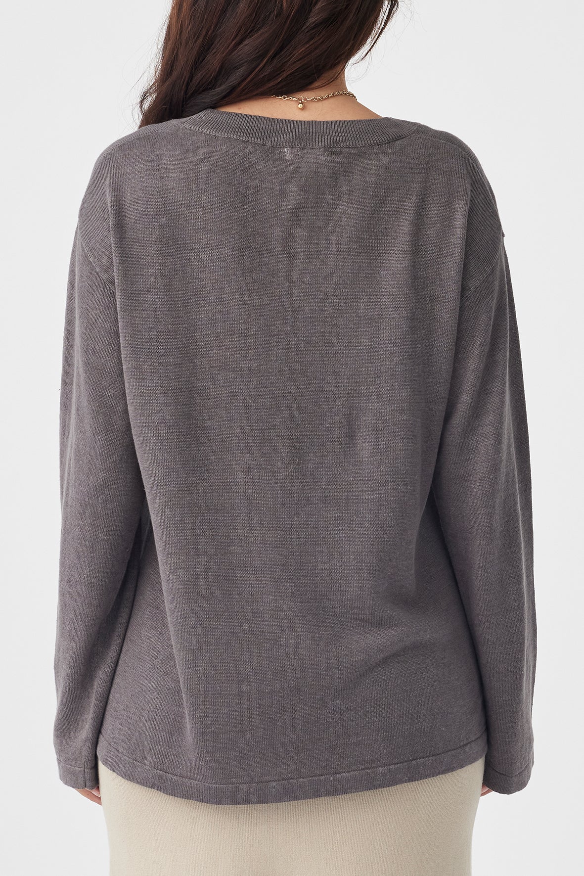 HUGO LONG SLEEVE T-SHIRT | GREY