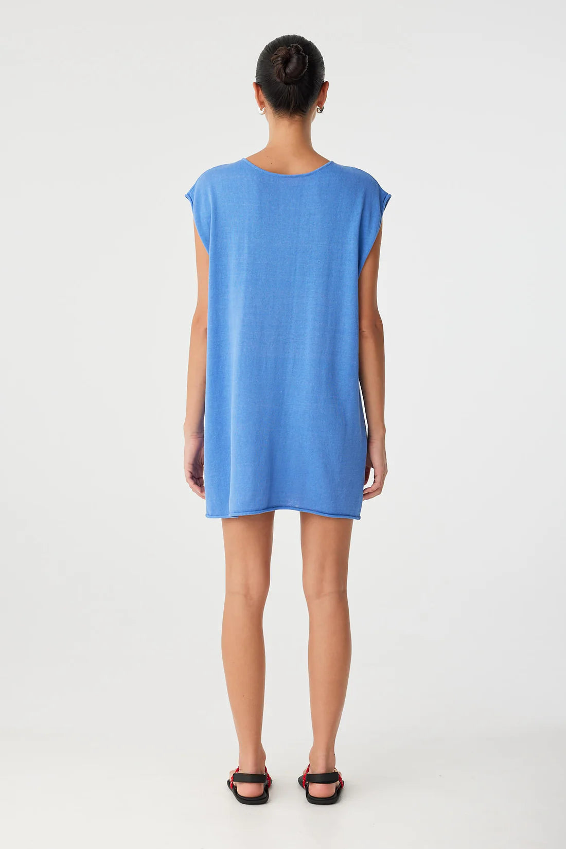 PALA REVERSIBLE MINI DRESS - PACIFIC BLUE