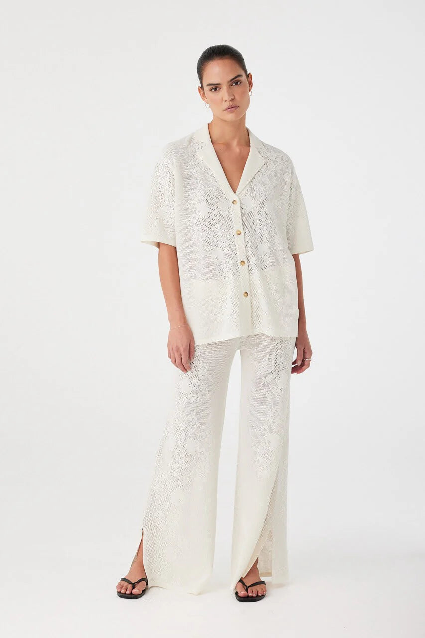 ASTER CROCHET PANT | CREAM
