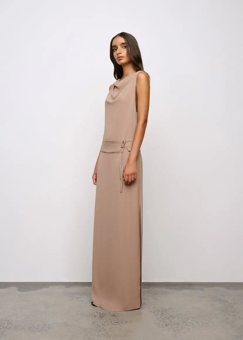 LENNON DRESS | TAUPE