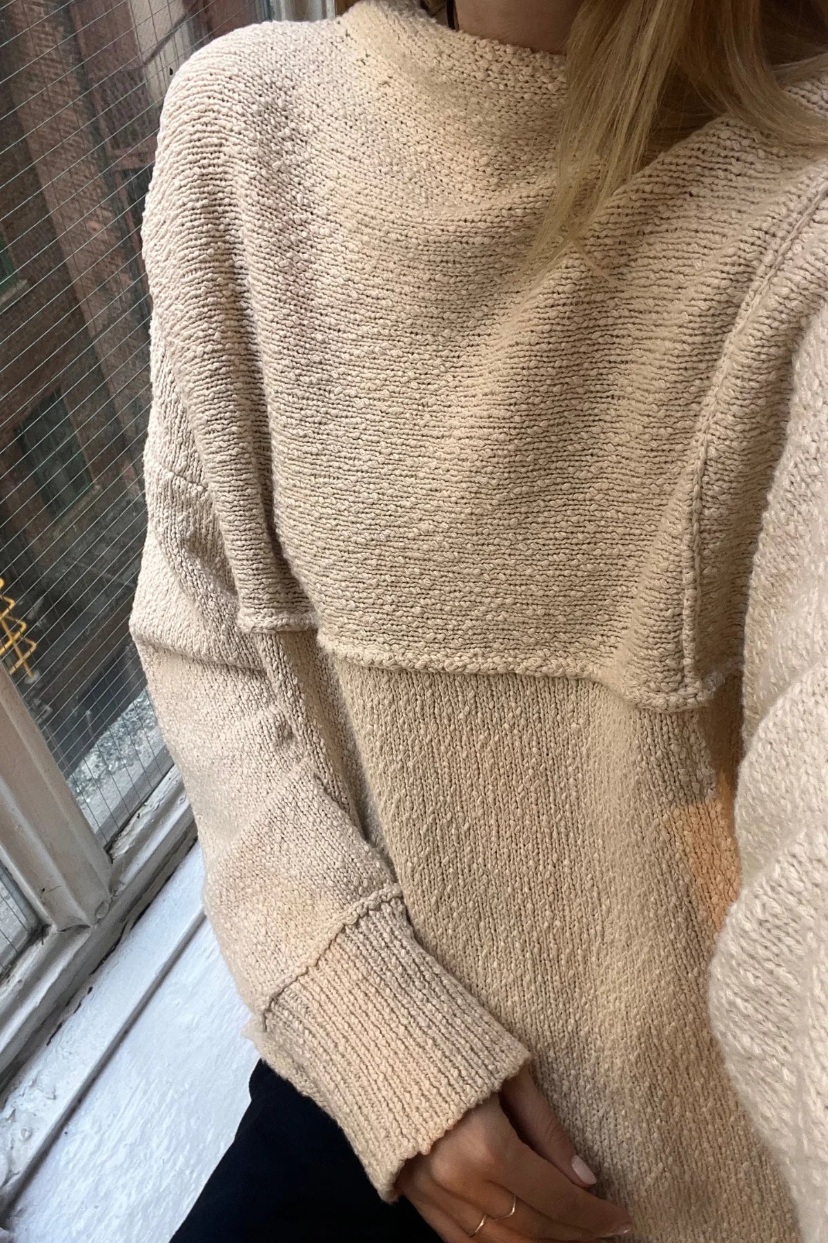 BOUCLE KNIT JUMPER | COCONUT