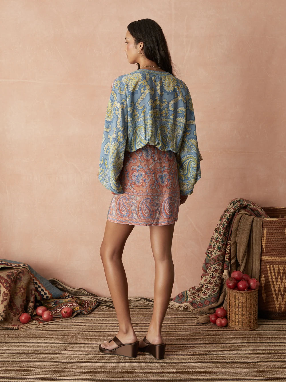 CARAVANE SILK ROBE DRESS