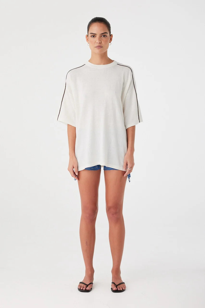 PIPPA OVERSIZED TEE | CREAM
