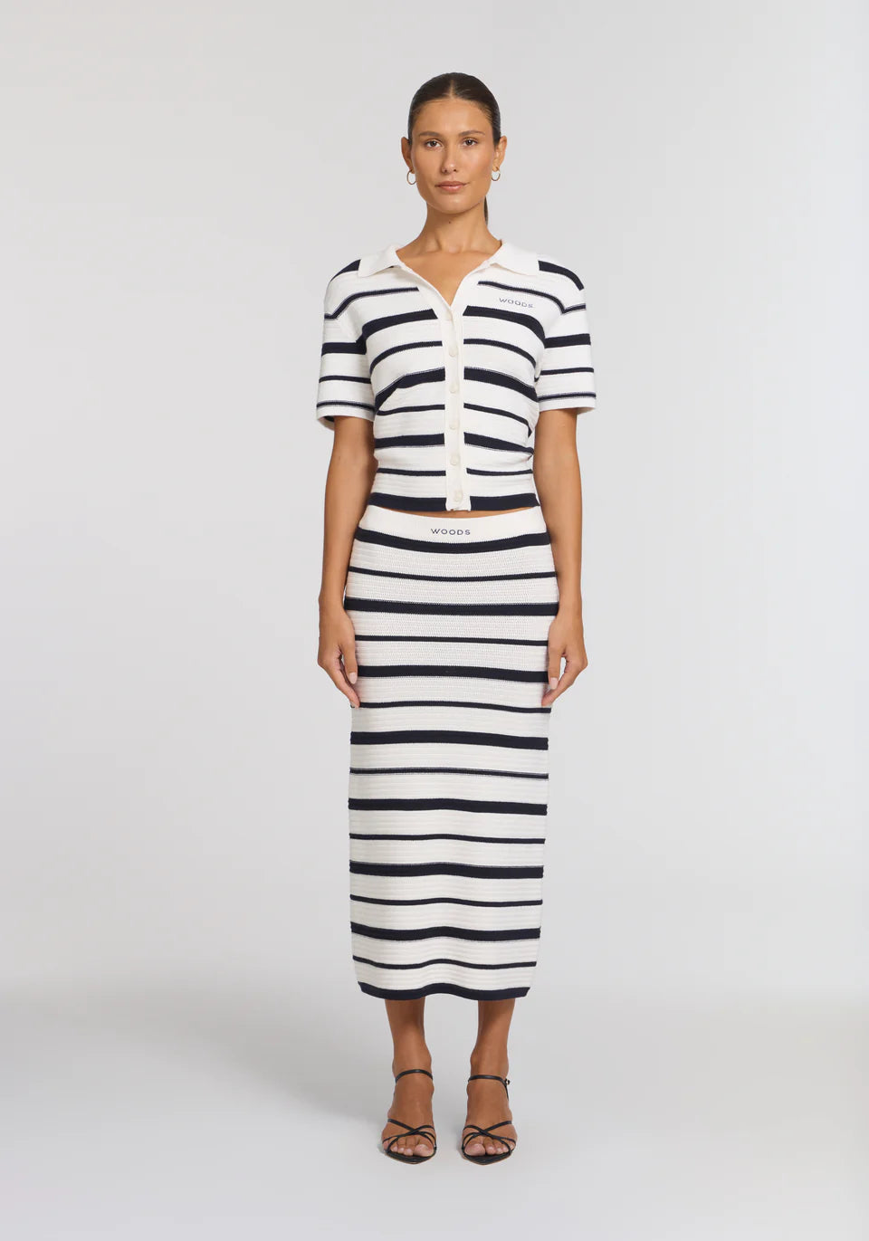 ACCORDION SHIRT | NAVY/IVORY STRIPE