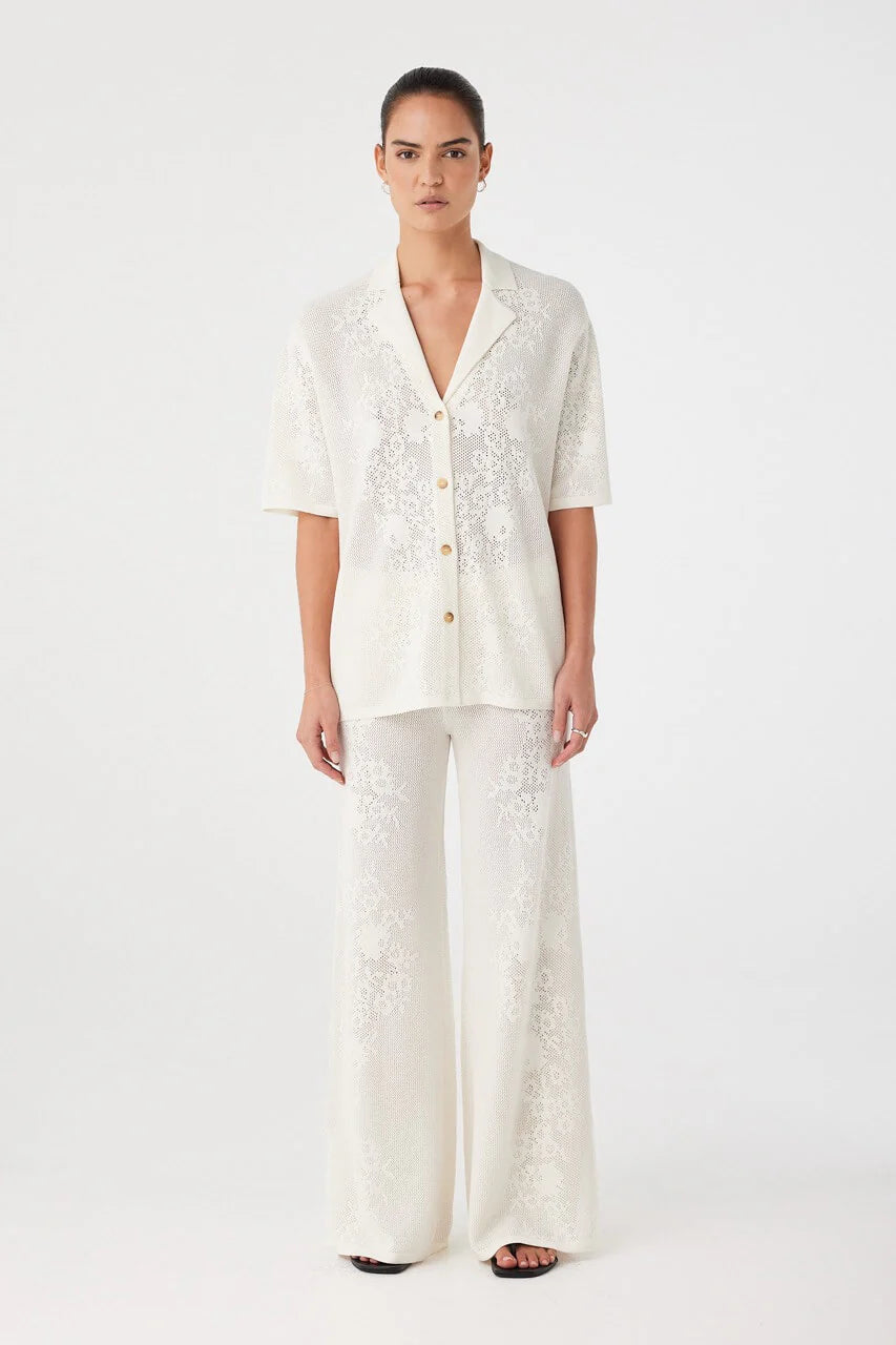 ASTER CROCHET PANT | CREAM