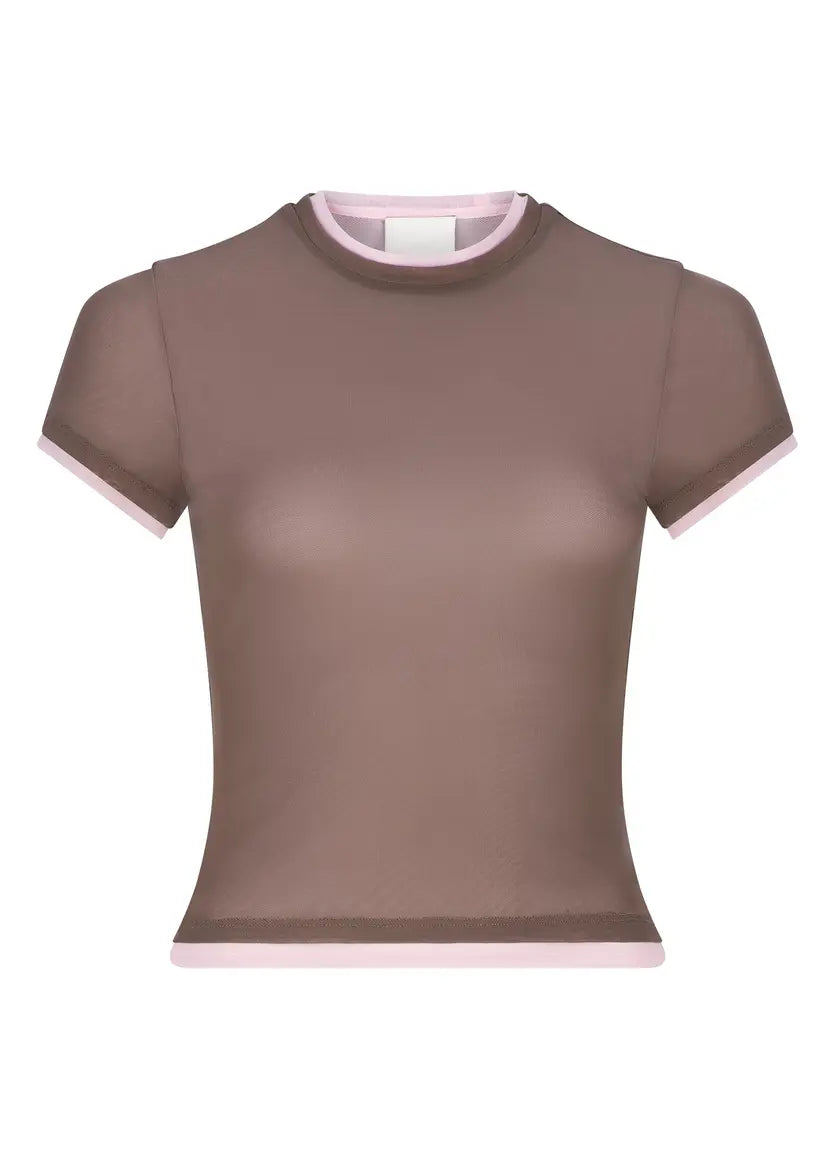 SER BABY TEE | MUSK / MUSHROOM