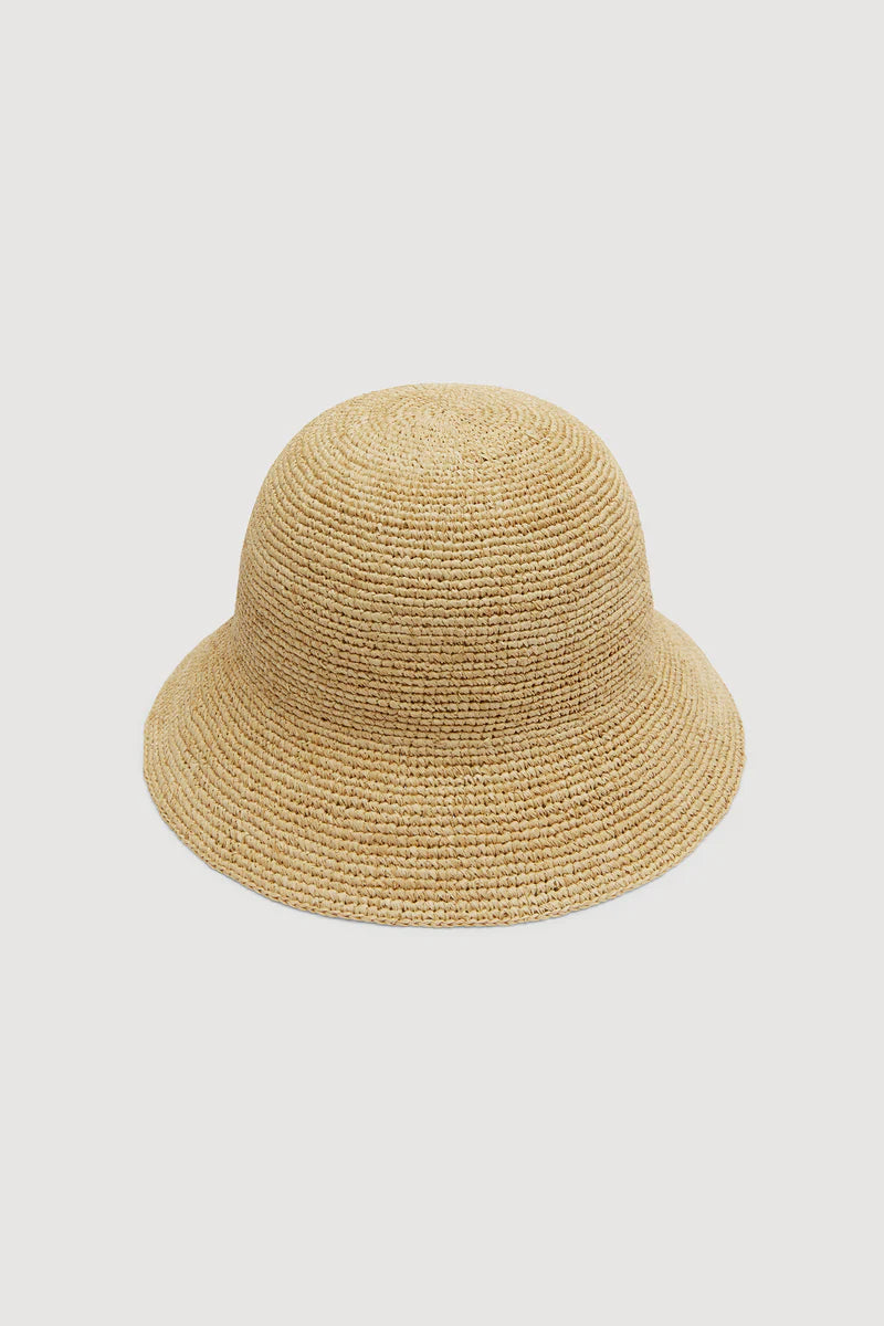 RAFFIA BUCKET HAT