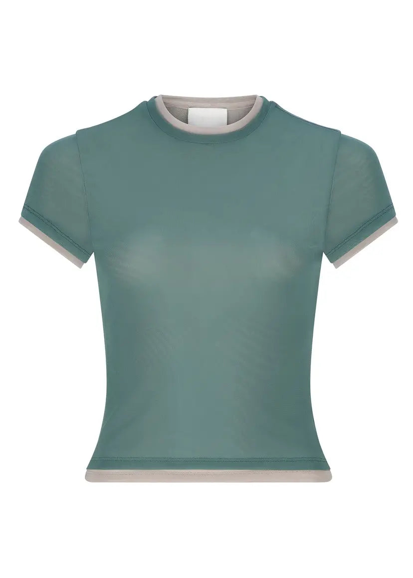 SER BABY TEE | TEAL / SAGE