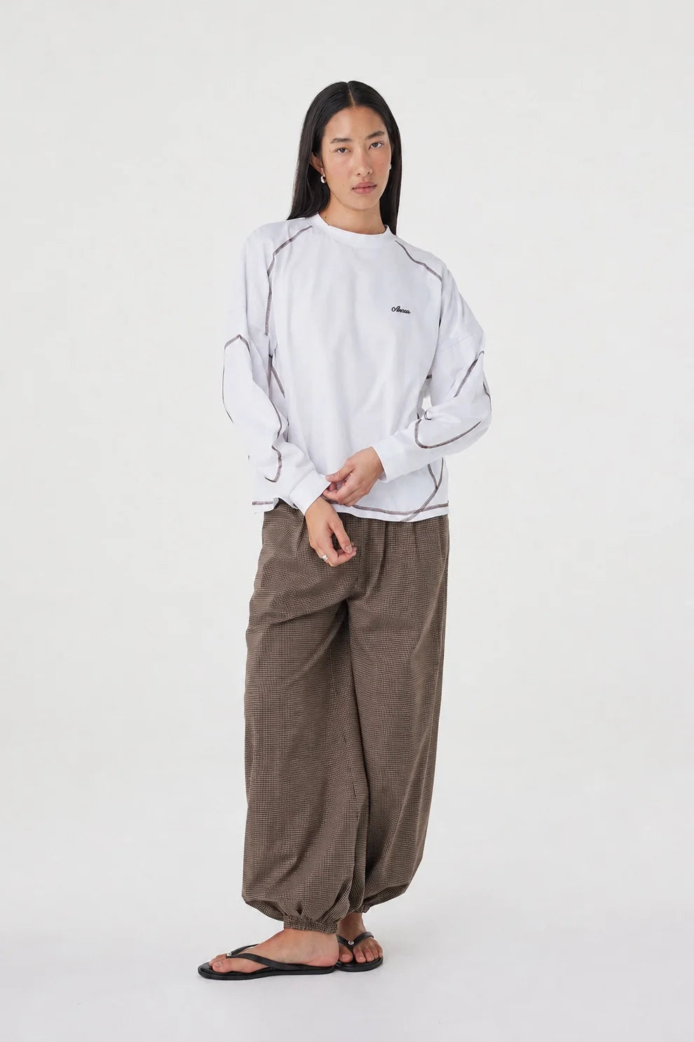 KESH LS TEE | CREAM & ESPRESSO