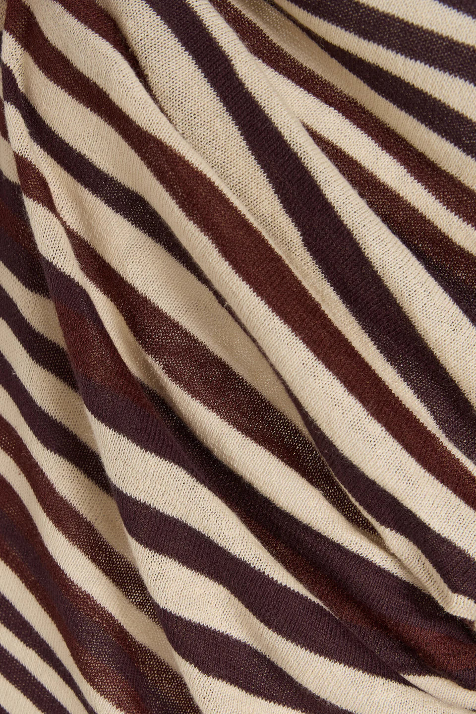 T-SHIRT KNIT DRESS - CHOCOLATE STRIPE