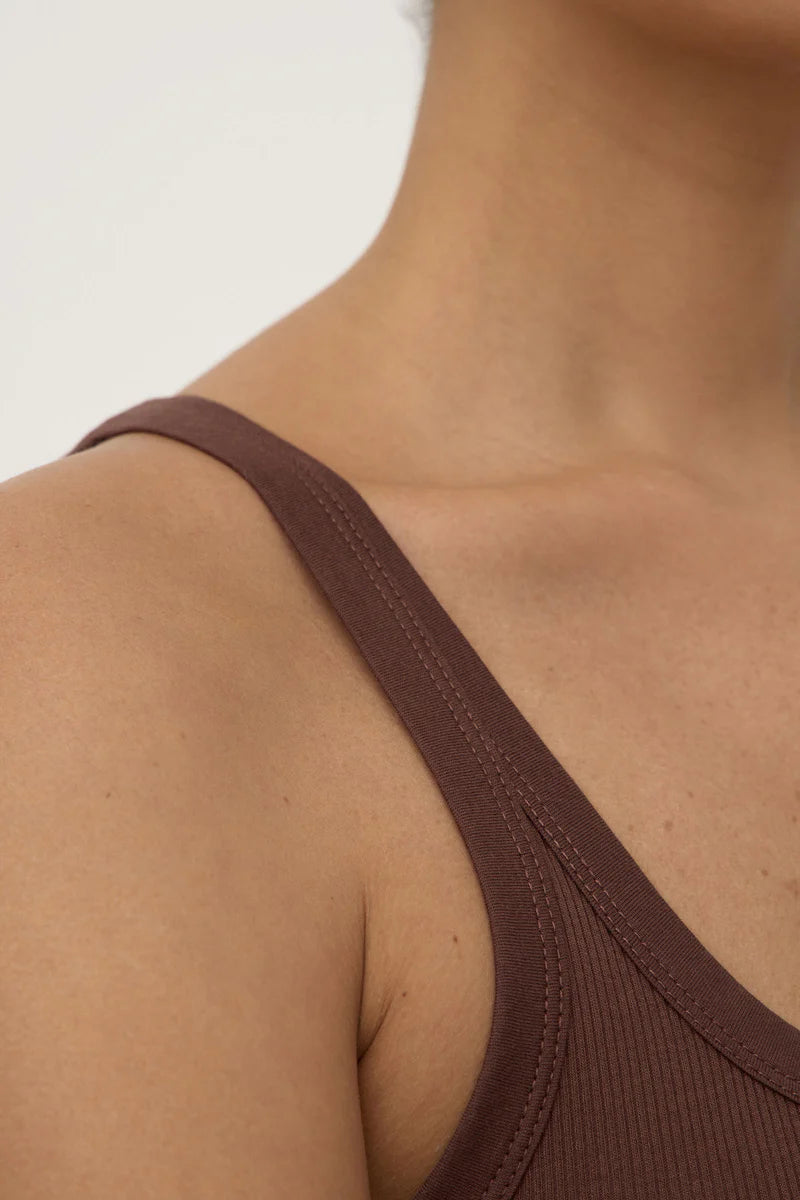 CHARLIE RIB TANK | ESPRESSO
