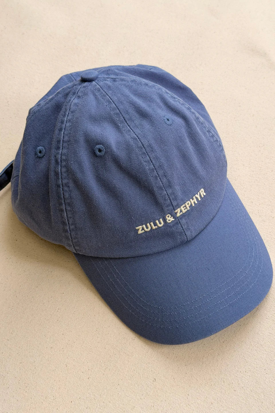ZULU & ZEPHYR CANVAS CAP - DENIM BLUE