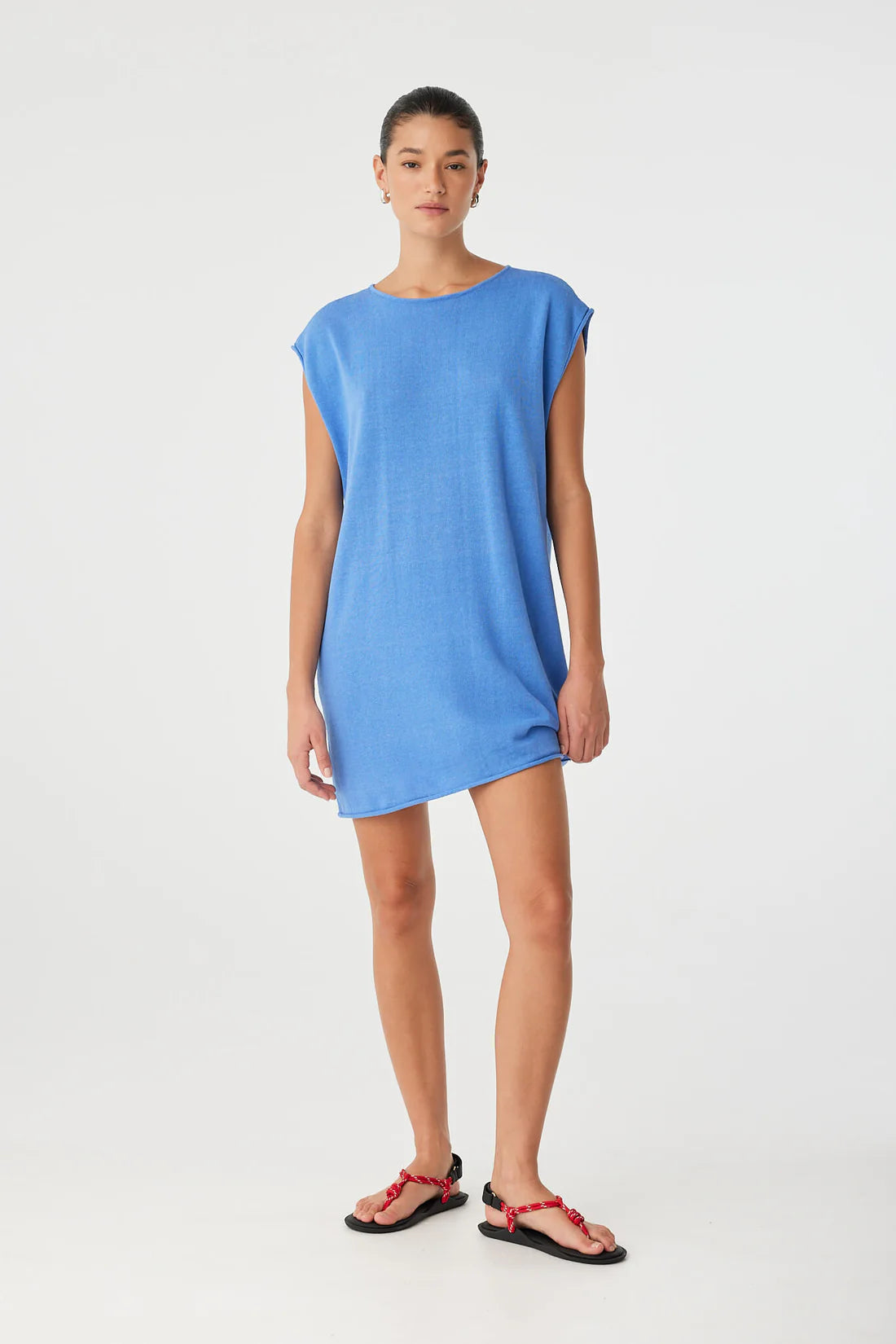 PALA REVERSIBLE MINI DRESS - PACIFIC BLUE