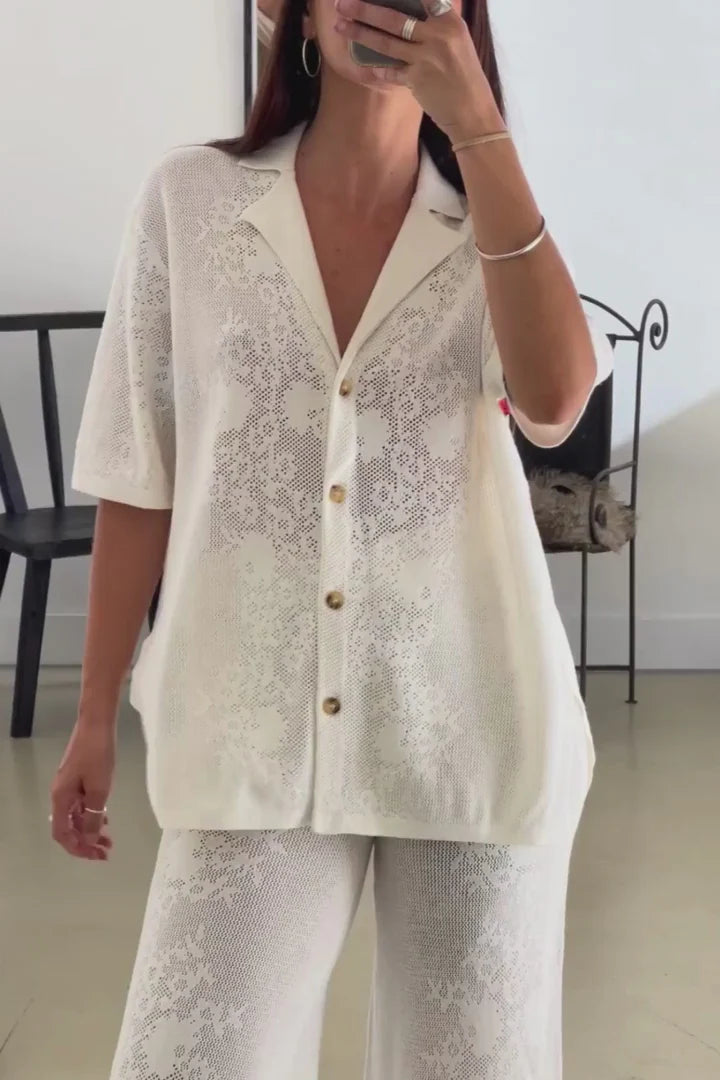 ASTER CROCHET PANT | CREAM