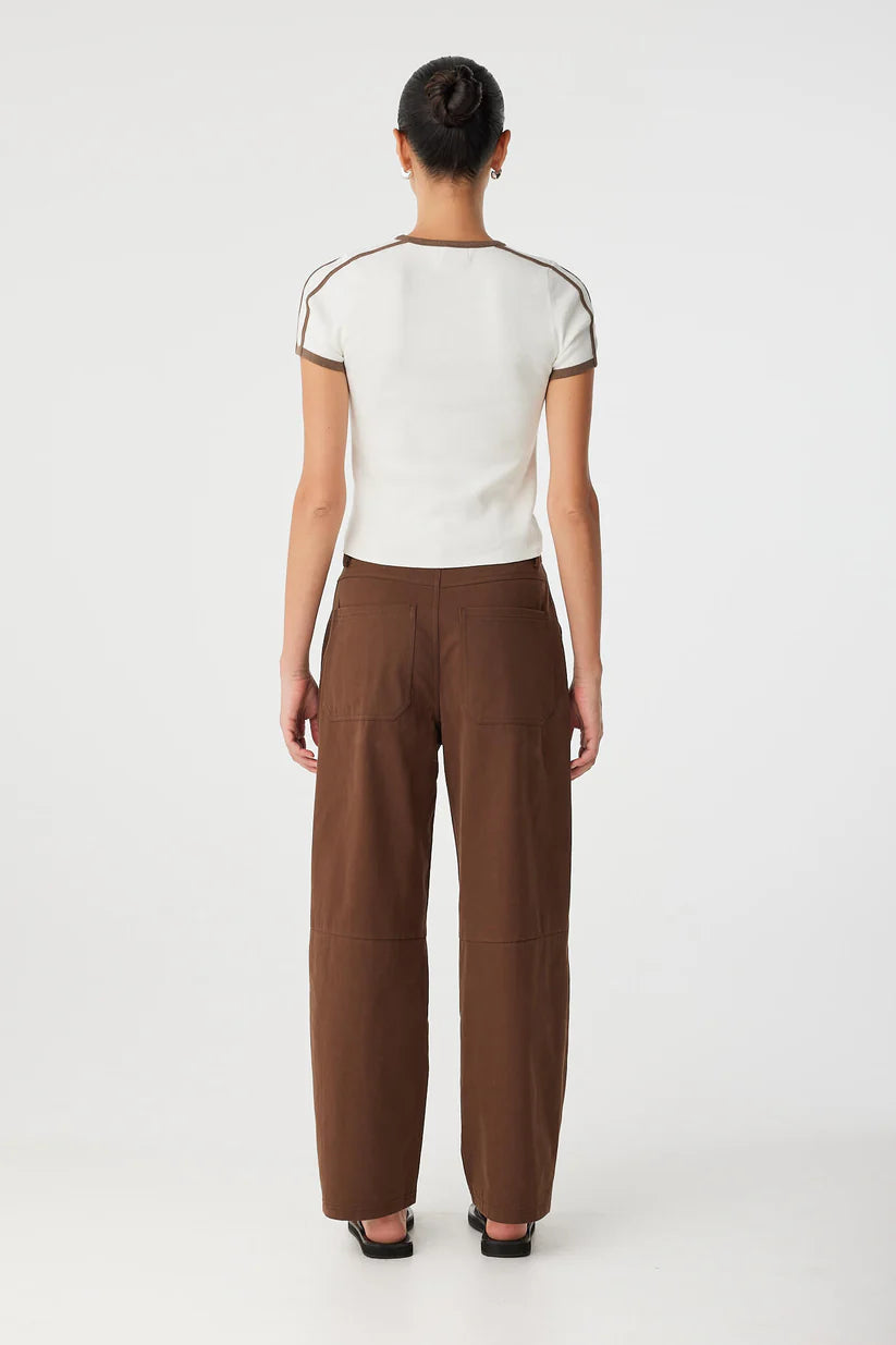 MISCHA TEE | CREAM & COCOA