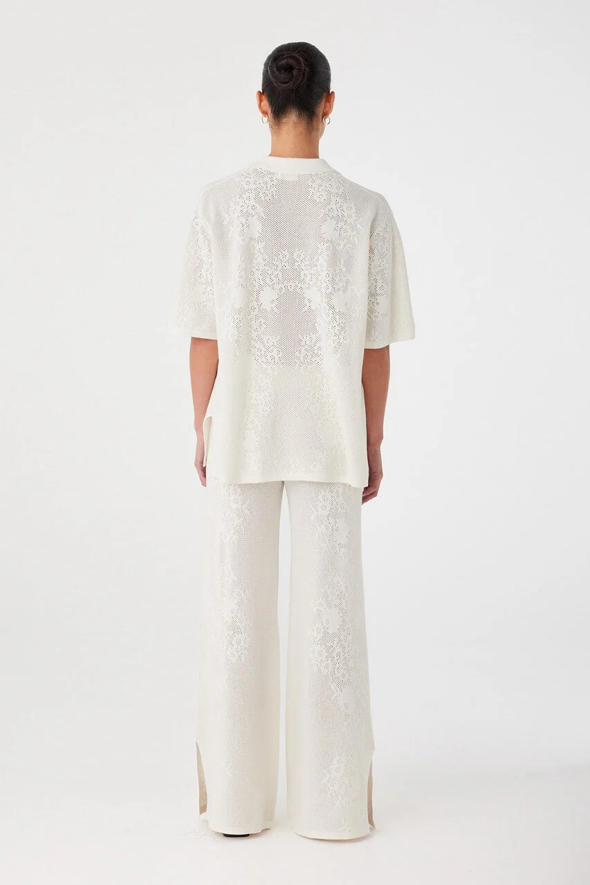 ASTER CROCHET SHIRT | CREAM