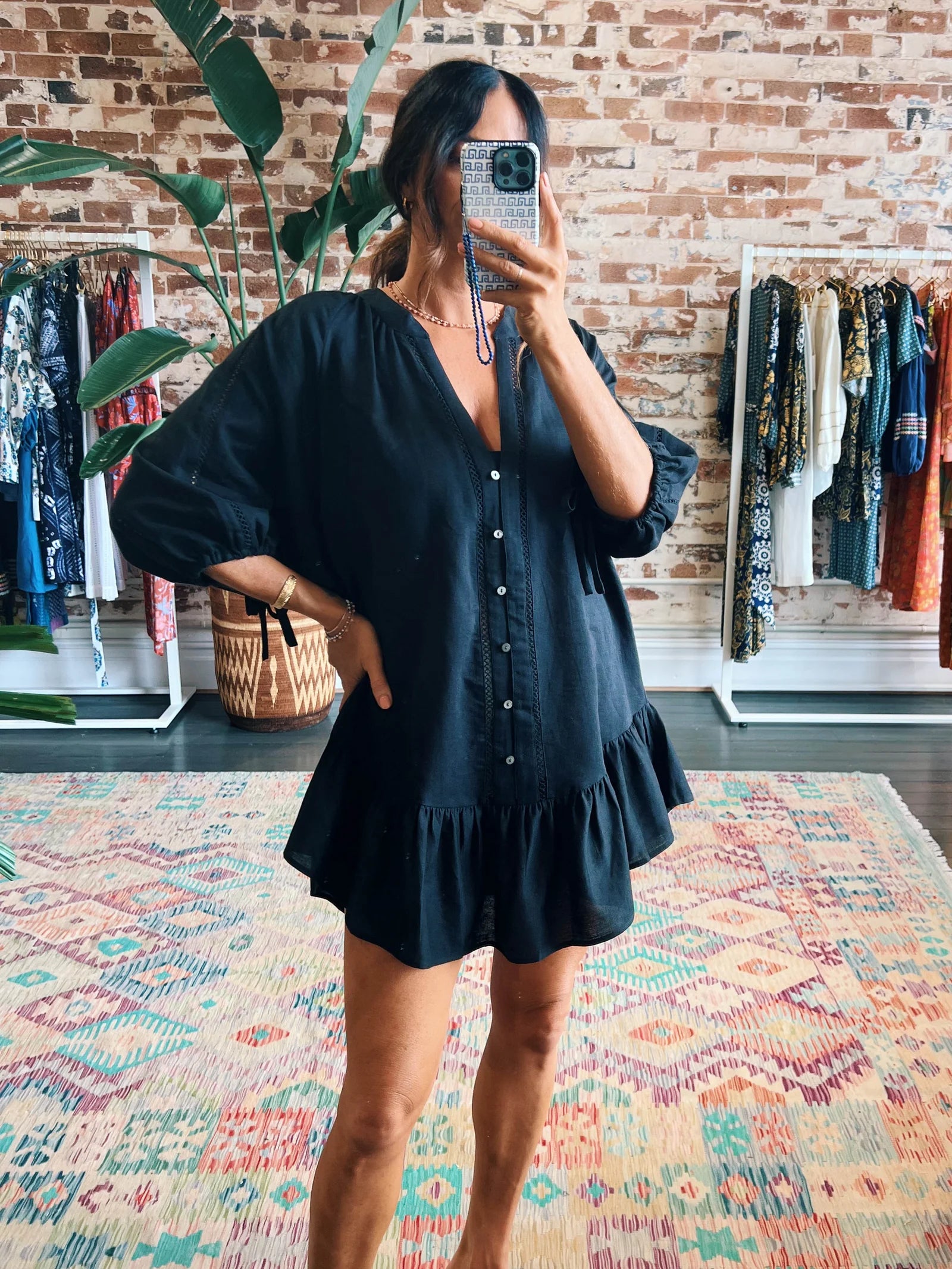 LA PONCHE FRILL DRESS