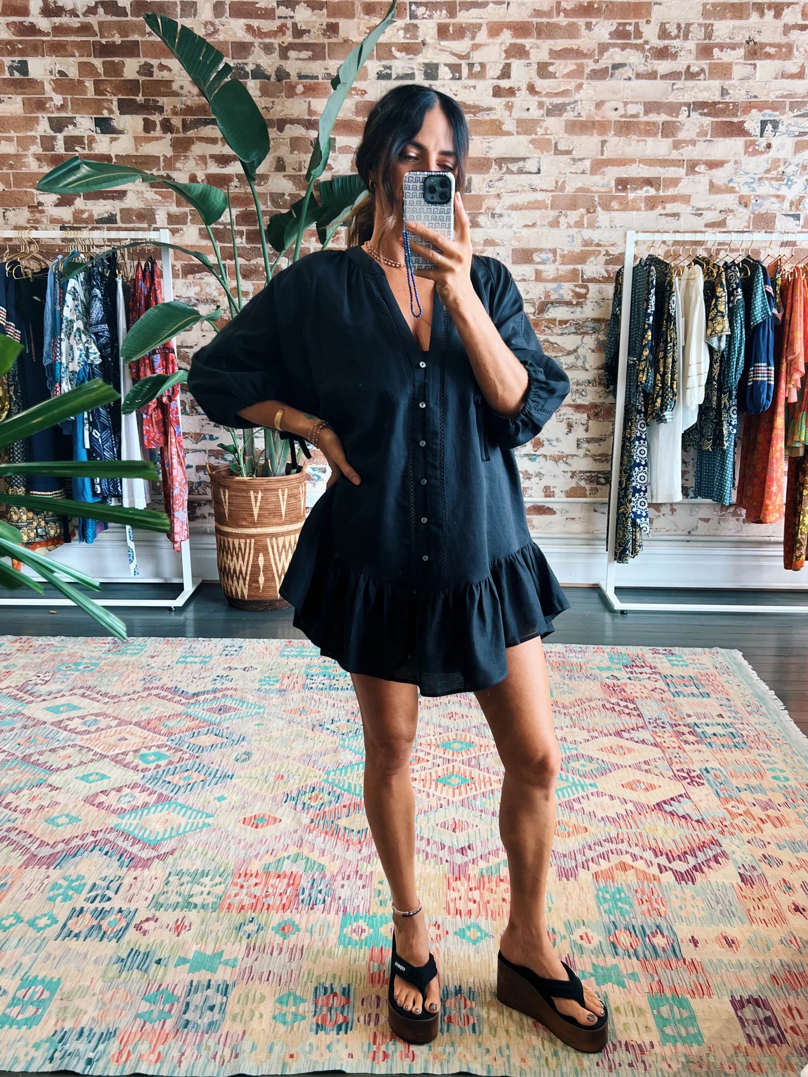 LA PONCHE FRILL DRESS