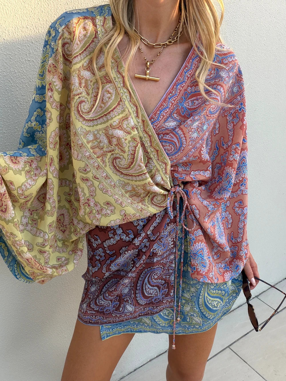 CARAVANE SILK ROBE DRESS