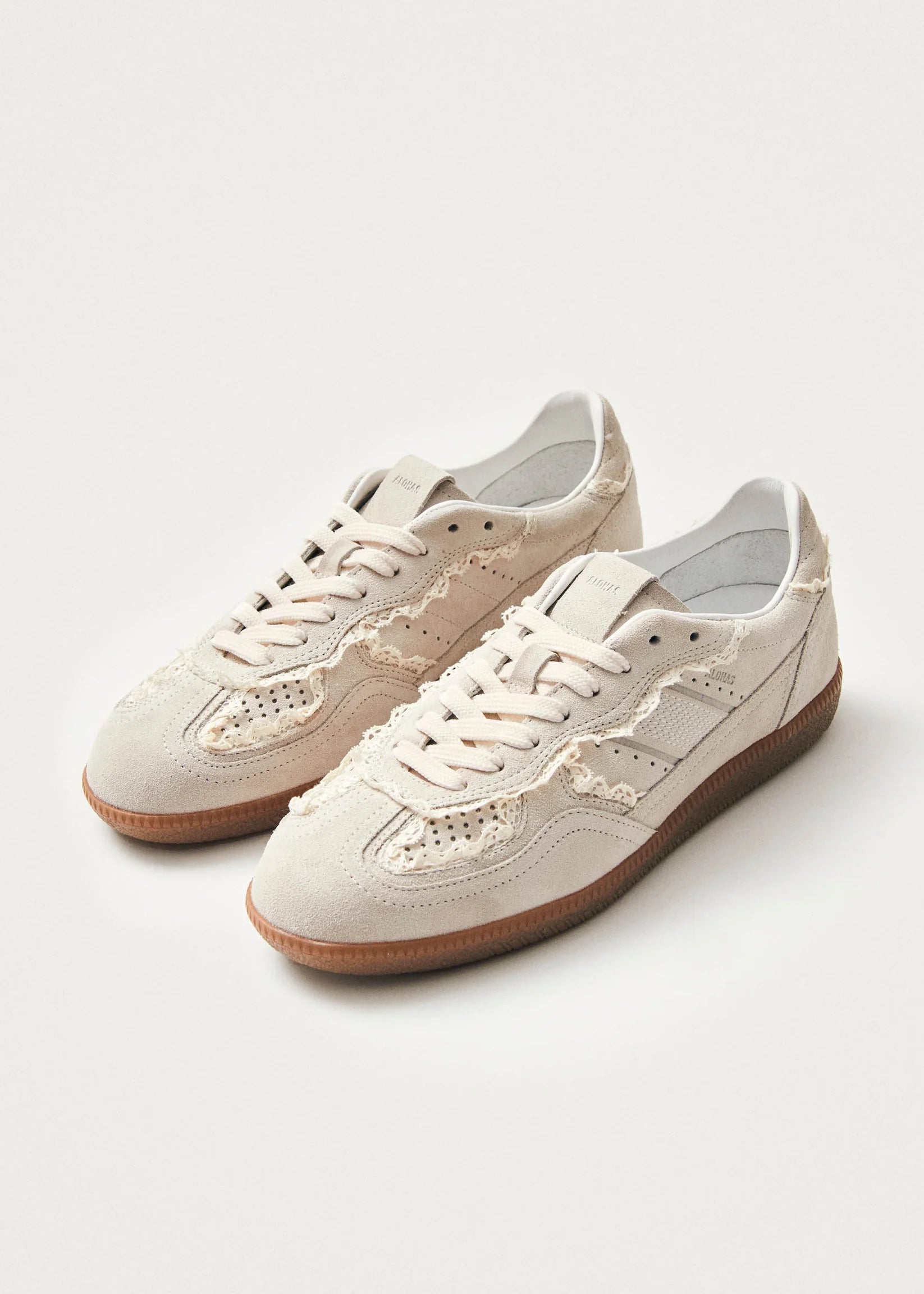 TB.490 CROCHET CREAM LEATHER SNEAKERS