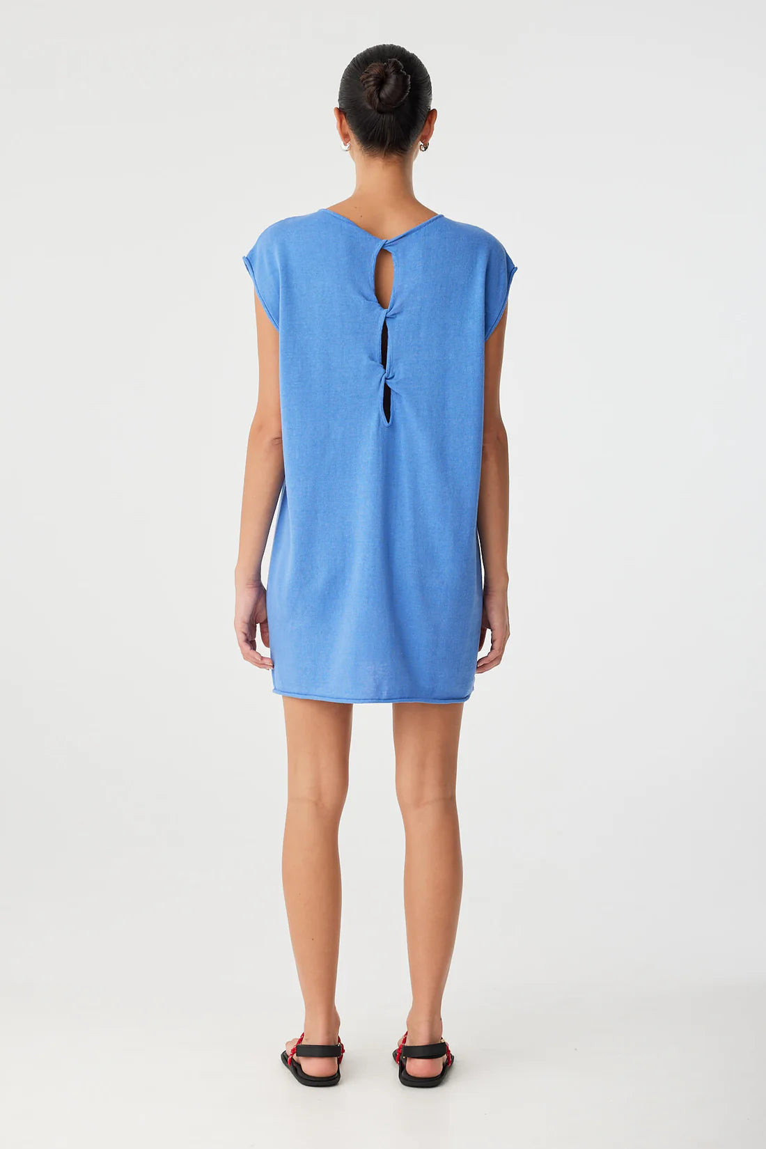 PALA REVERSIBLE MINI DRESS - PACIFIC BLUE