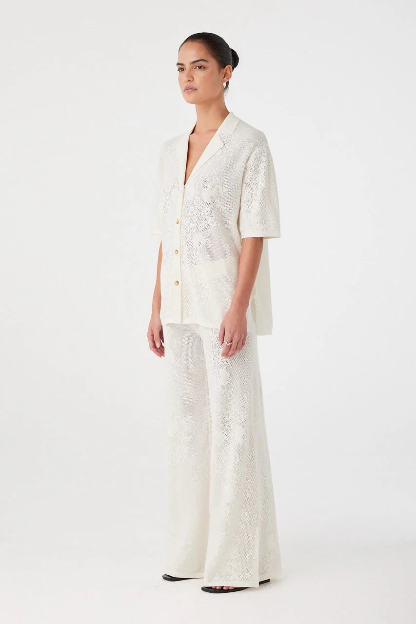 ASTER CROCHET PANT | CREAM
