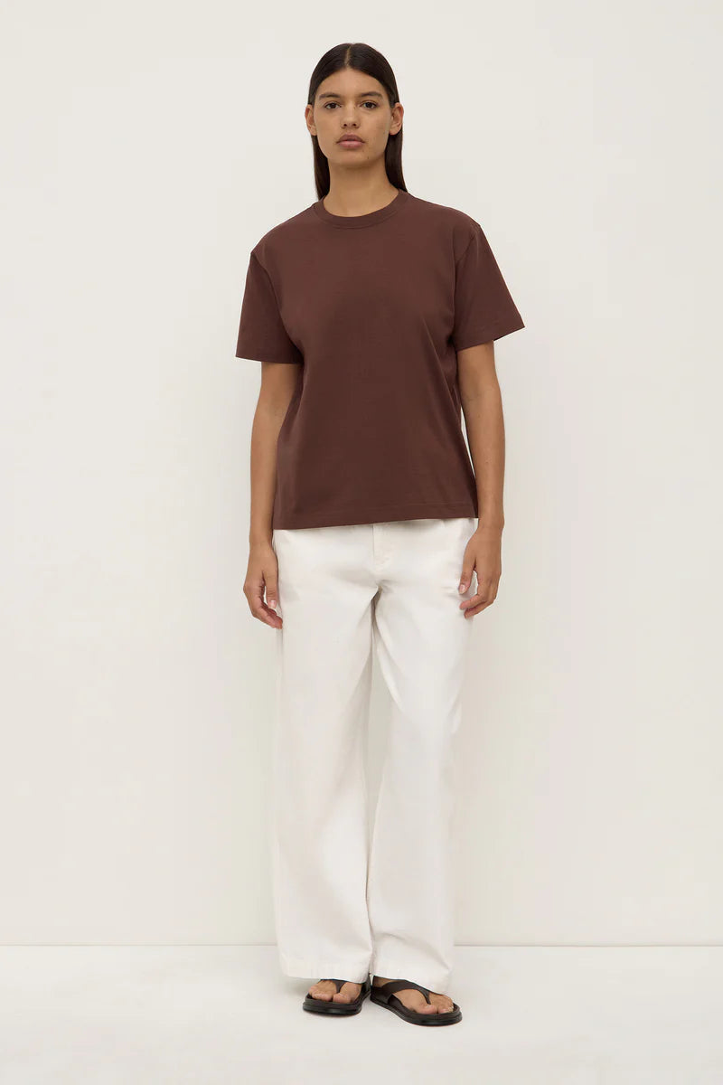 ORGANIC BASE TEE | ESPRESSO