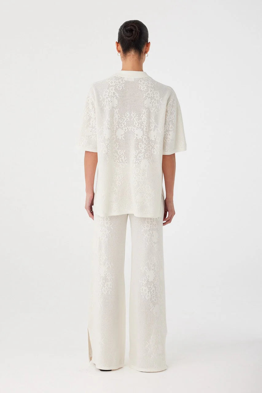ASTER CROCHET PANT | CREAM