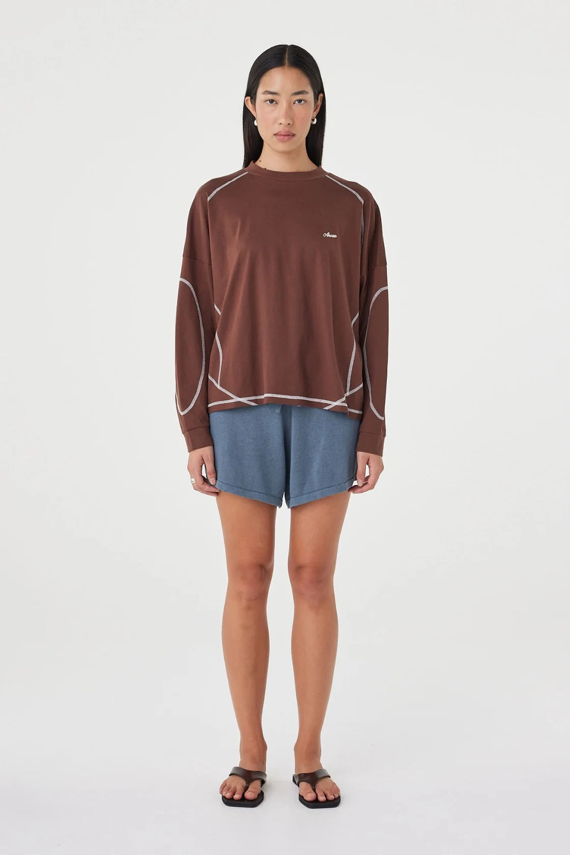 KESH LS TEE | ESPRESSO & CREAM