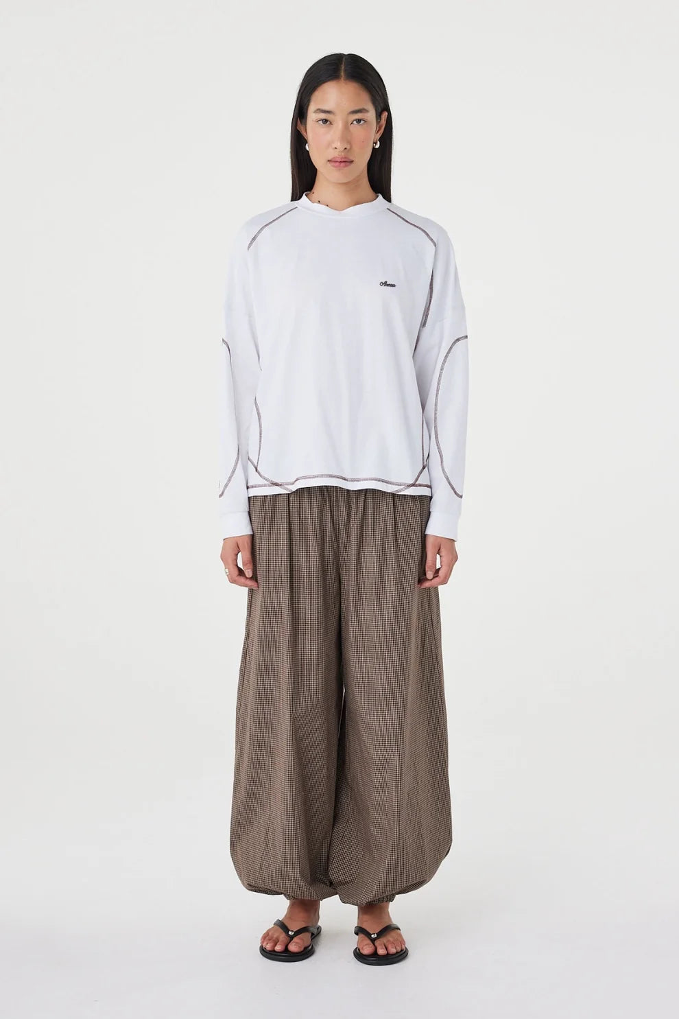 KESH LS TEE | CREAM & ESPRESSO