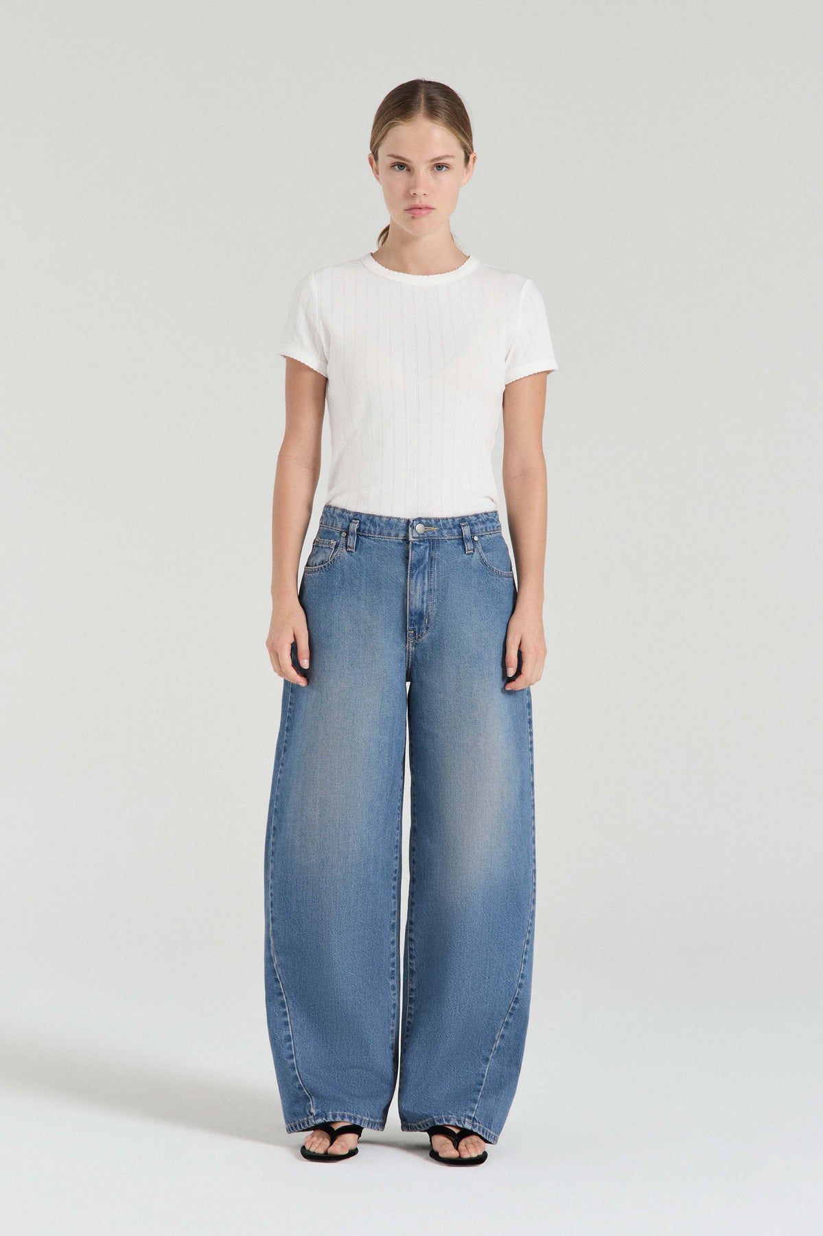 THE TAHLIA DENIM TROUSERS