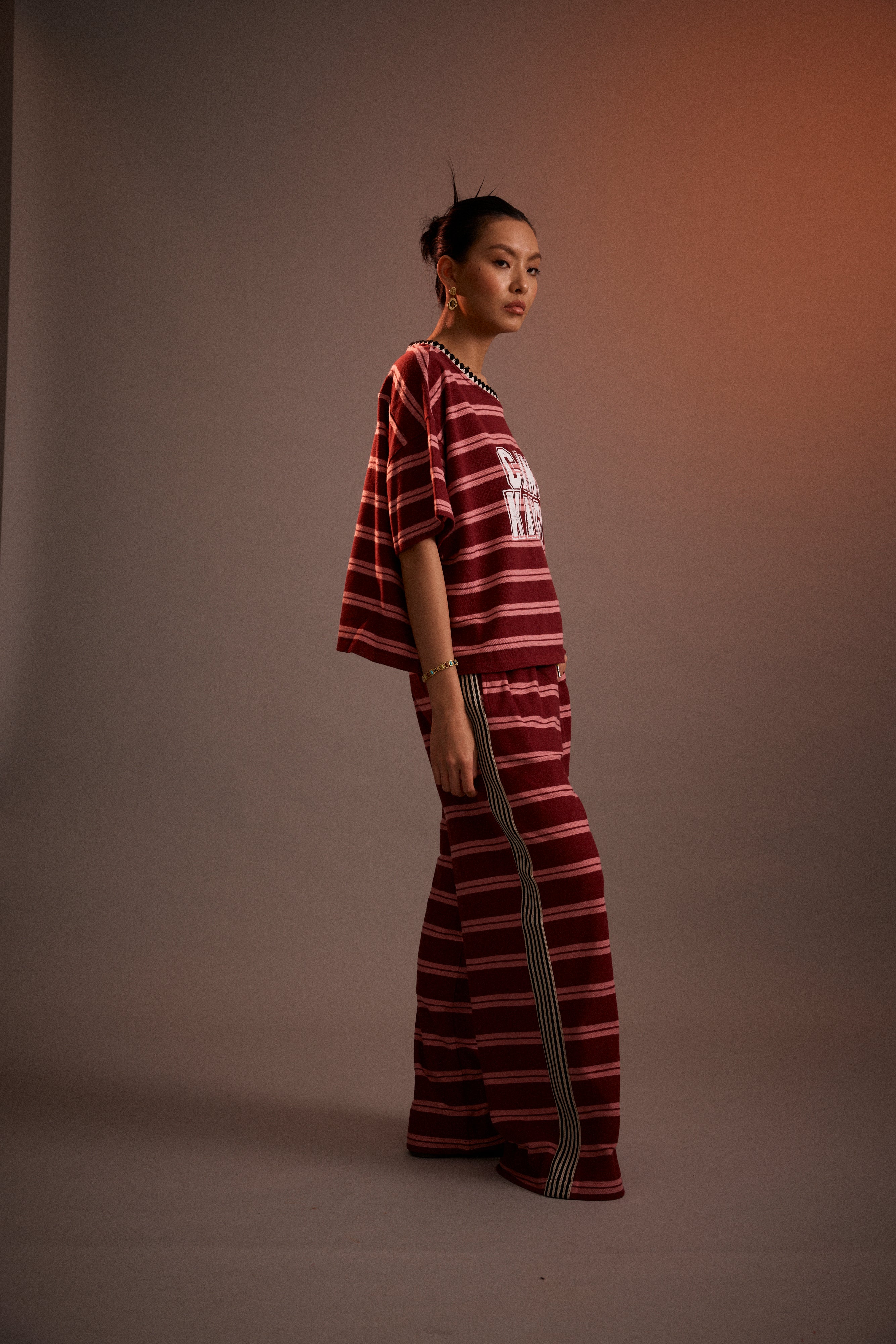 HADES STRIPE WIDE LEG PANT