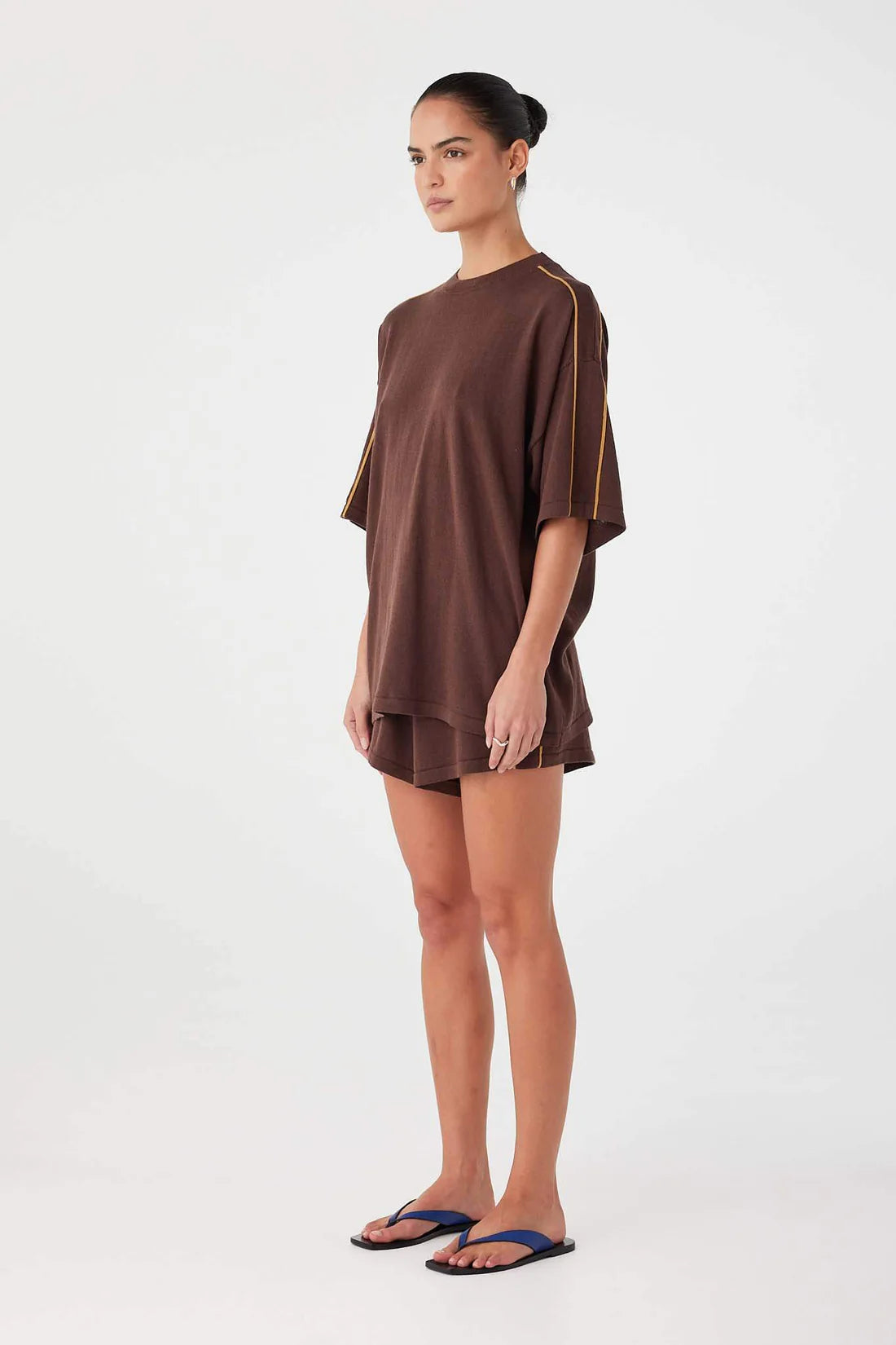 PIPPA OVERSIZED TEE - ESPRESSO