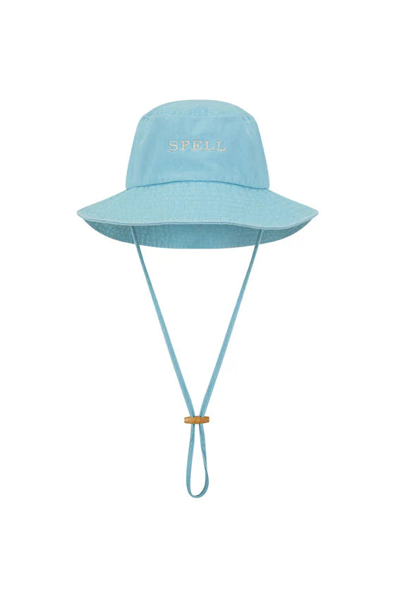 LITTLE SPELL EMBROIDERED BUCKET HAT | SKY BLUE