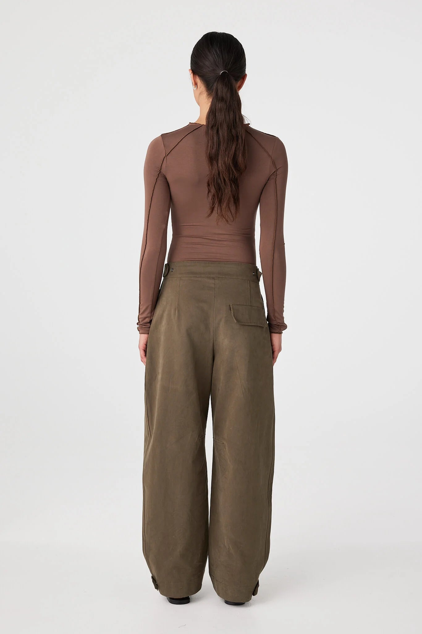 ROWLAN LONG SLEEVE TOP | ESPRESSO