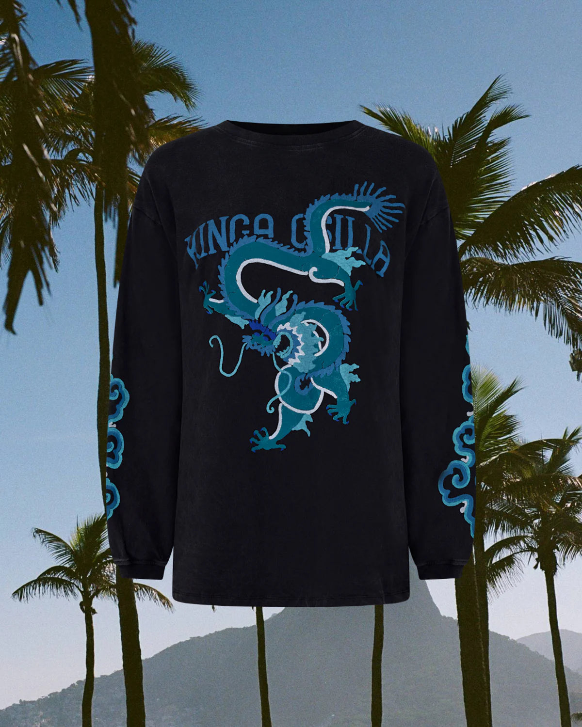 REX DRAGON ROSES LONG SLEEVE TEE