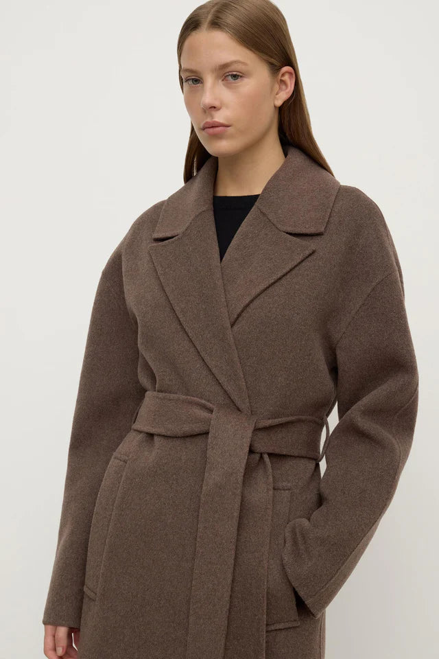 IVY WOOL COAT | COCOA MARLE