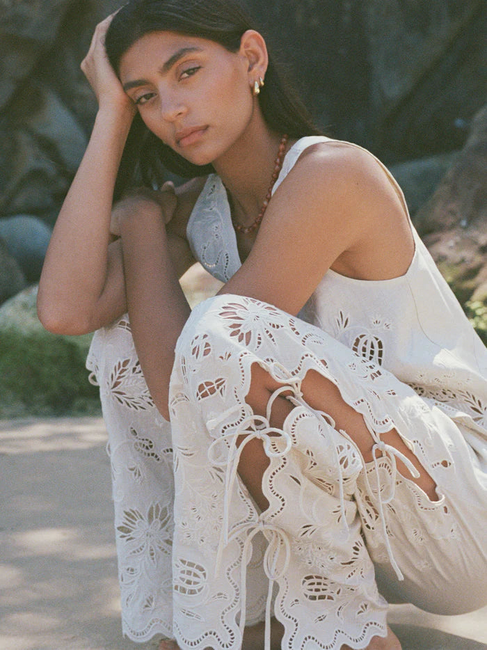 SADIE PANTS | SERPENTINE BRODERIE