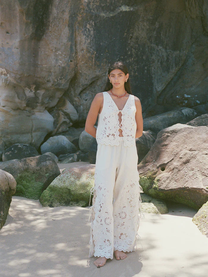 SADIE PANTS | SERPENTINE BRODERIE