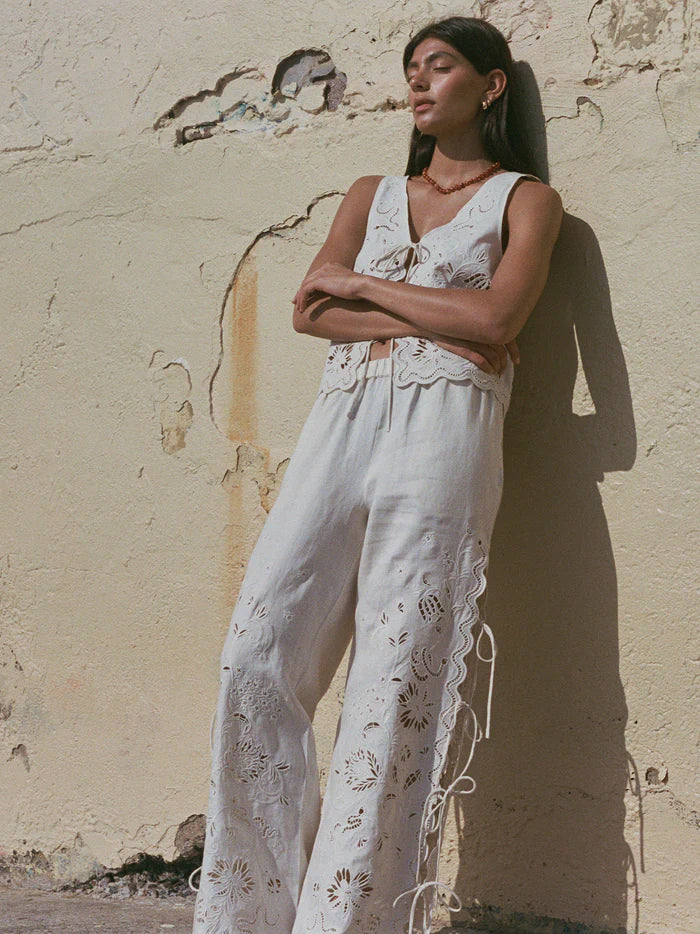 SADIE PANTS | SERPENTINE BRODERIE