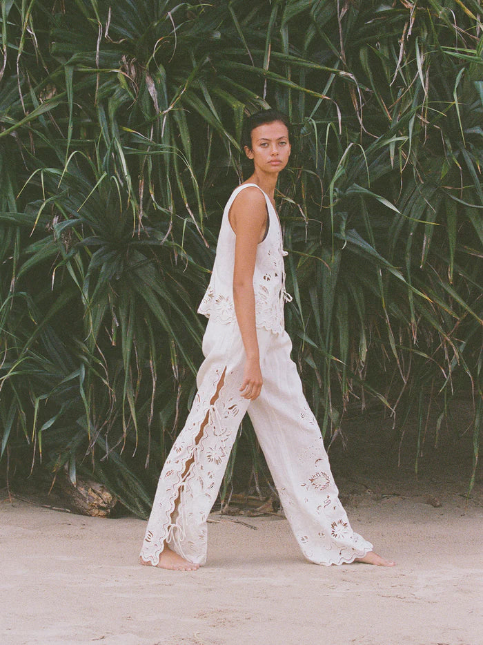 SADIE PANTS | SERPENTINE BRODERIE