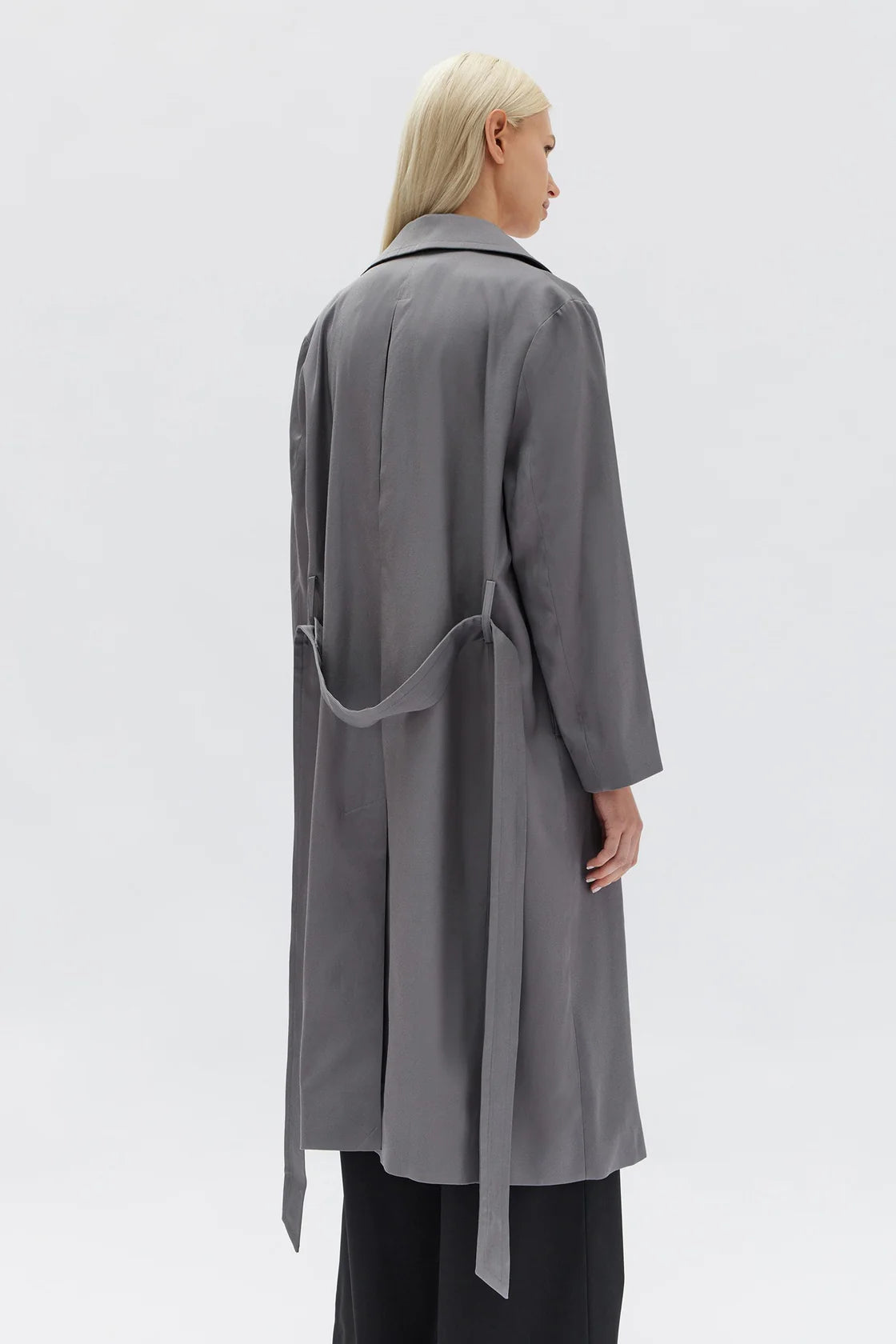 KIRBY TWILL TRENCH | DARK ASH