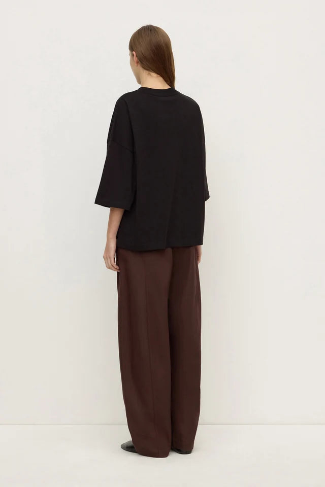 MAX COTTON OVERSIZED TEE | BLACK
