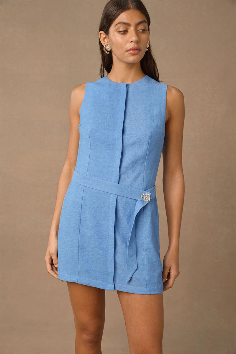 AELIA MINI DRESS | BLUE