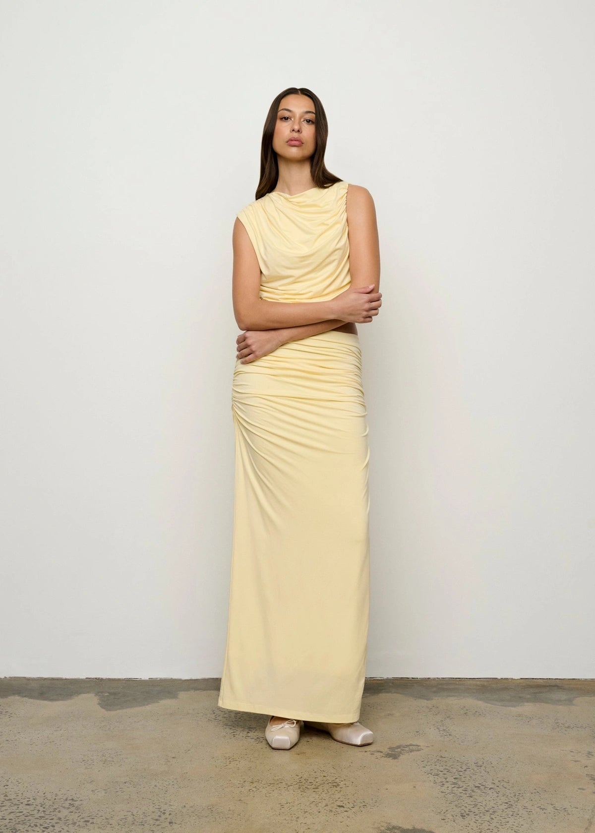 PATITZ SKIRT | BARELY THERE YELLOW