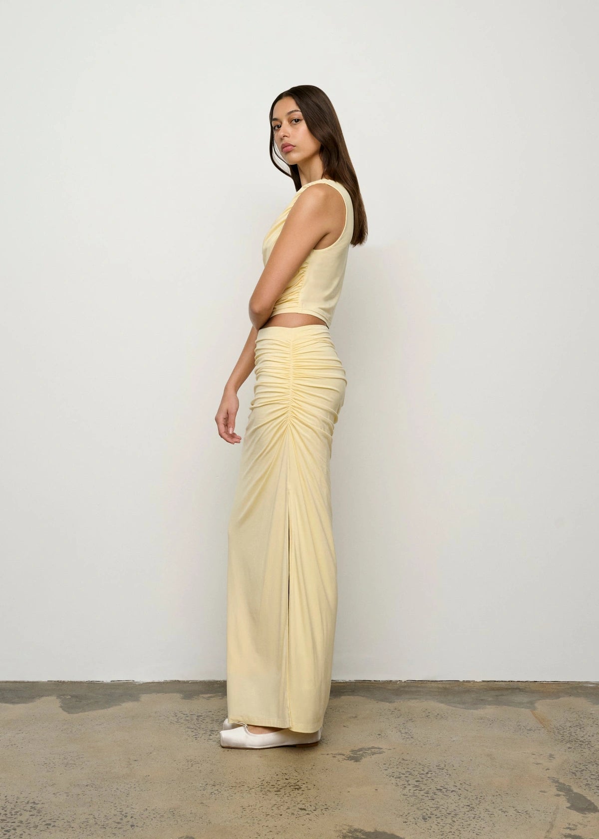 PATITZ SKIRT | BARELY THERE YELLOW